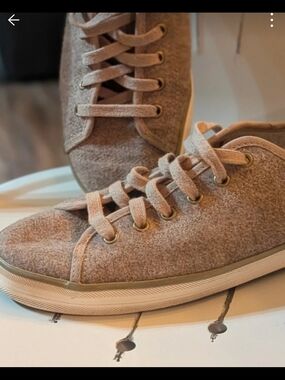 Keds Pinky Beige Lace-Up Canvas Sneakers